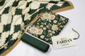 Bin Farhan Fabrics Summer Collection - Dark Green Floral 3 Piece Printed Lawn fabric detail